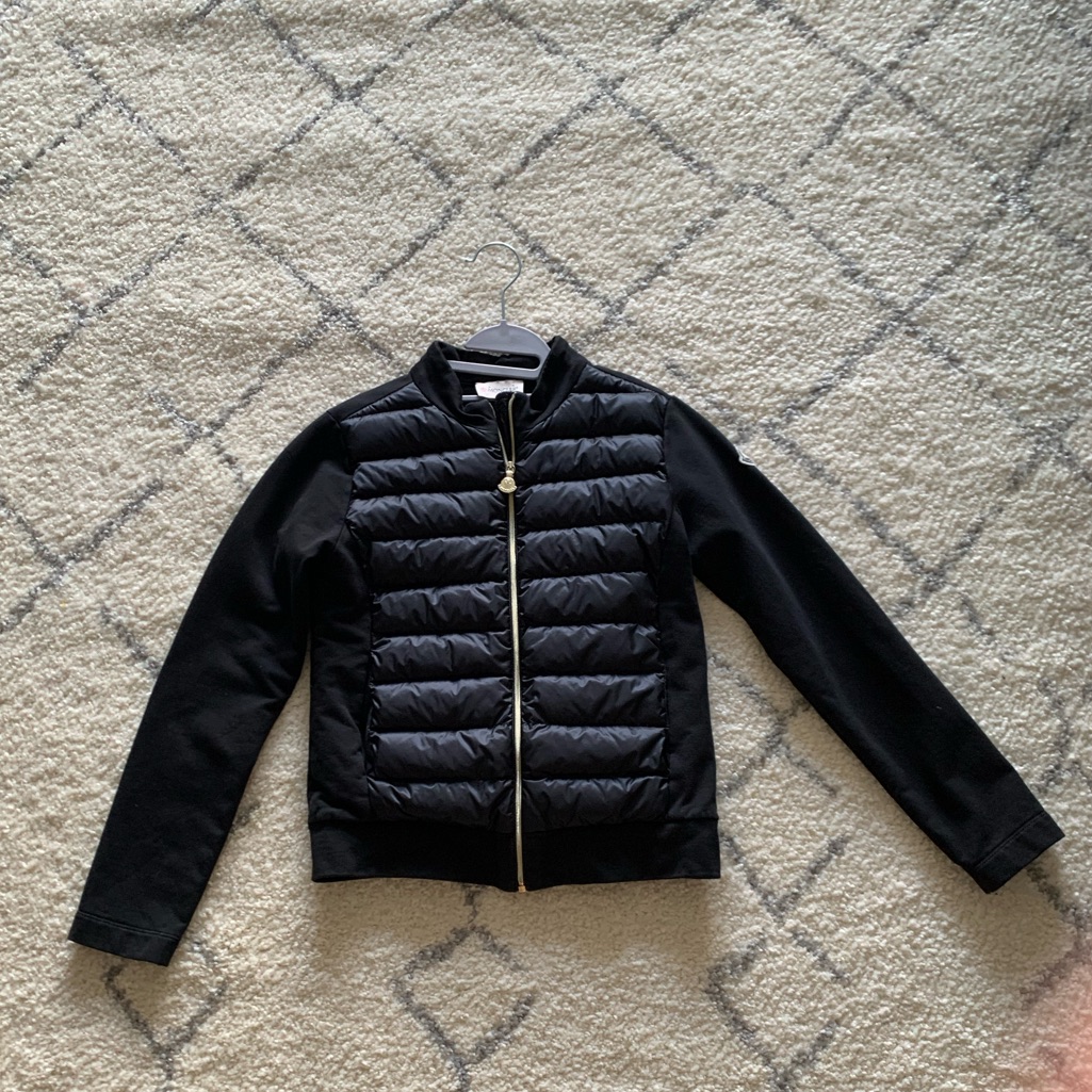 Moncler Kids Maglia Cardigan With Real Goose Down Filling